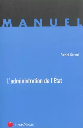 Couverture du produit · L'administration de l'Etat