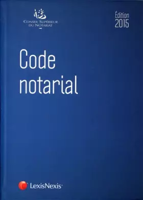 Couverture du produit · Code notarial