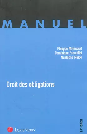 Couverture du produit · Droit des obligations