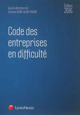 Couverture du produit · Code des entreprises en difficulté