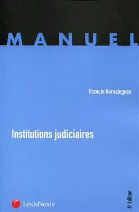 Couverture du produit · Institutions judiciaires