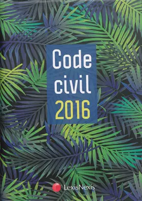 Couverture du produit · Code civil 2016 : Jaquette Palmes