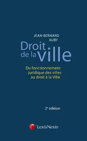 Couverture du produit · droit de la ville