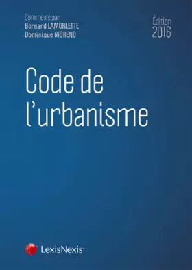 Couverture du produit · Code de l'urbanisme