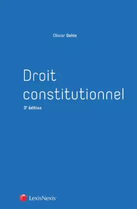 Couverture du produit · Droit constitutionnel