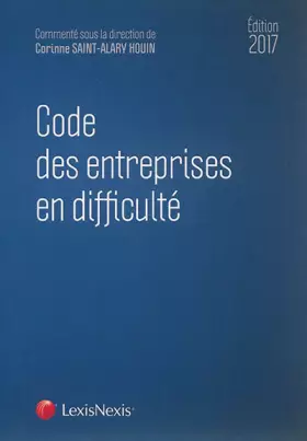 Couverture du produit · Code des entreprises en difficulté 2017
