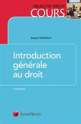 Couverture du produit · Introduction générale au droit