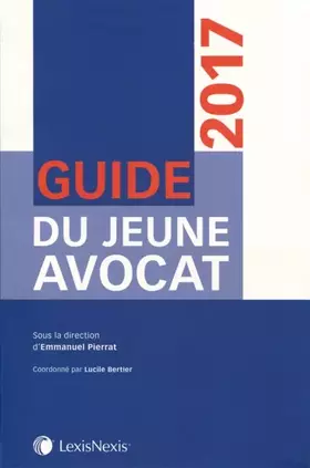 Couverture du produit · Guide du jeune avocat 2017