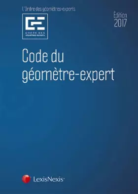 Couverture du produit · CODE DU GEOMETRE EXPERT 2017