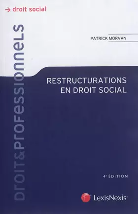 Couverture du produit · Restructurations en droit social