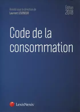 Couverture du produit · Code de la consommation 2018