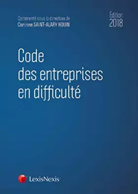 Couverture du produit · Code des entreprises en difficulté 2018