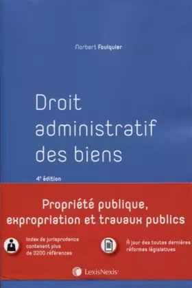 Couverture du produit · Droit administratif des biens