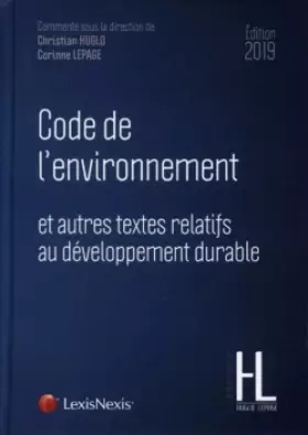 Couverture du produit · code de l environnement 2019