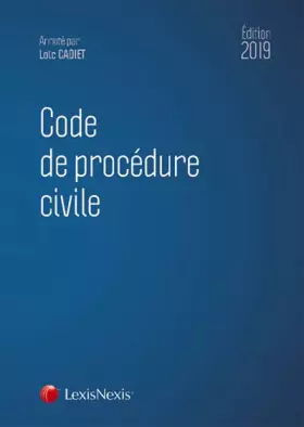 Couverture du produit · Code de procédure civile 2019