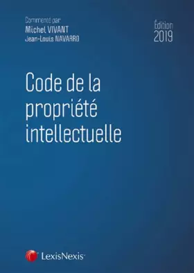Couverture du produit · Code de la propriété intellectuelle 2019