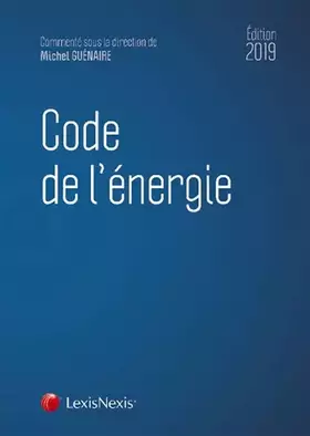 Couverture du produit · Code de l'énergie