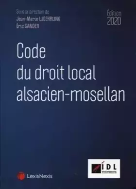 Couverture du produit · code du droit local alsacien mosellan