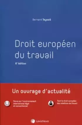 Couverture du produit · droit europeen du travail