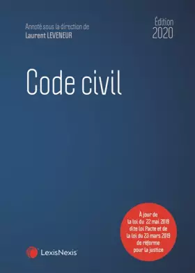 Couverture du produit · Code civil 2020