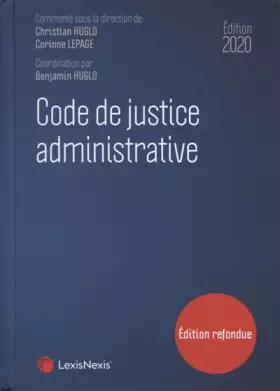 Couverture du produit · Code de justice administrative 2020
