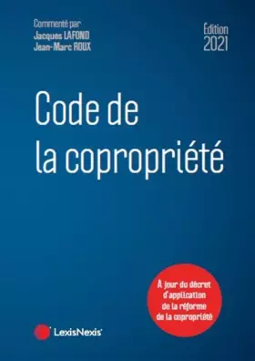 Couverture du produit · Code de la copropriété 2021