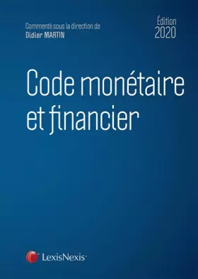 Couverture du produit · Code monétaire et financier 2020