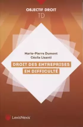 Couverture du produit · td droit des entreprises en difficulte