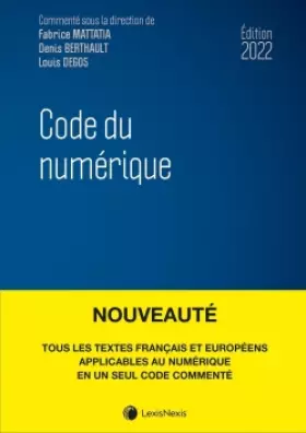 Couverture du produit · Code du numérique 2022