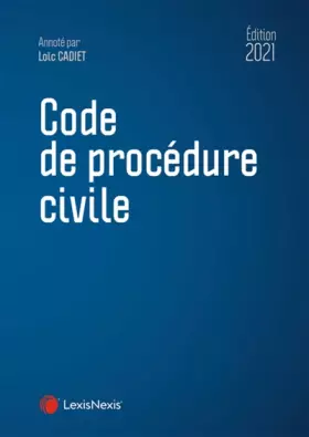 Couverture du produit · Code de procédure civile 2021
