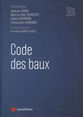Couverture du produit · Code des baux 2021