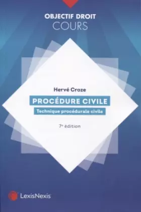 Couverture du produit · Procédure civile: Technique procédurale civile