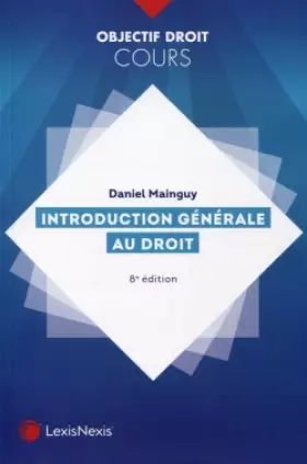 Couverture du produit · introduction generale au droit