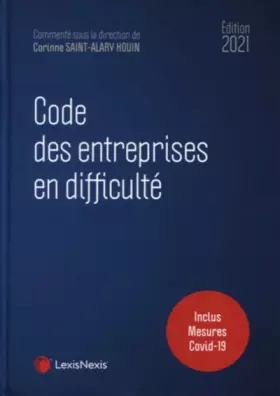 Couverture du produit · Code des entreprises en difficulté 2021: Inclus Mesures Covid 19