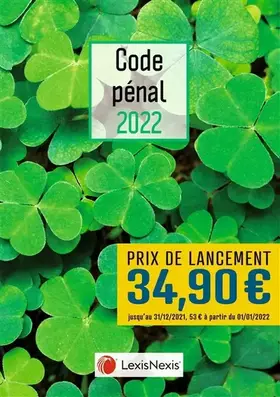 Couverture du produit · Code pénal 2022 - Trèfles