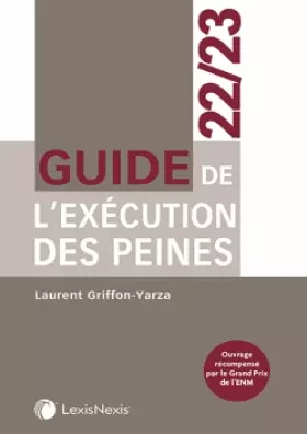 Couverture du produit · guide de l execution des peines 22 23