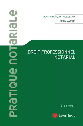 Couverture du produit · droit professionnel notarial