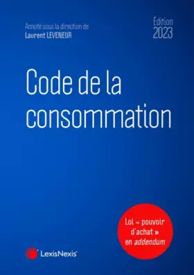 Couverture du produit · code de la consommation