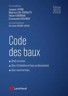 Couverture du produit · code des baux