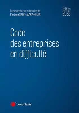 Couverture du produit · Code des entreprises en difficulté 2023