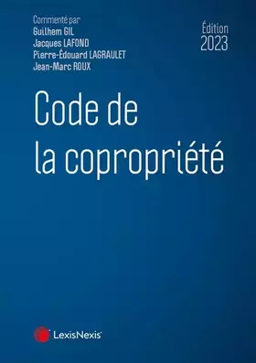 Couverture du produit · Code de la copropriété 2023