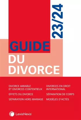 Couverture du produit · Guide du divorce 2023/2024