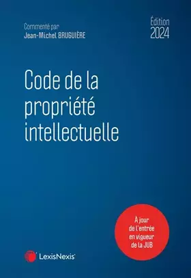 Couverture du produit · Code de la propriété intellectuelle 2024