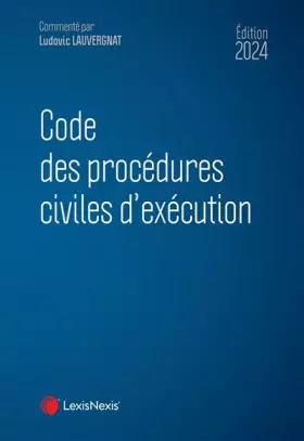 Couverture du produit · Code des procédures civiles d'exécution 2024