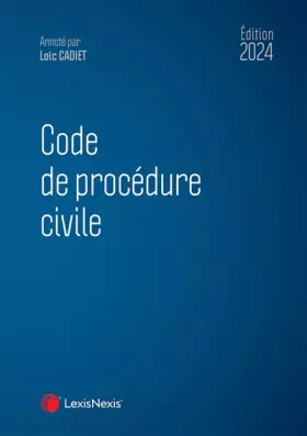 Couverture du produit · Code de procédure civile 2024