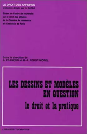Couverture du produit · Les dessins et modèles en question