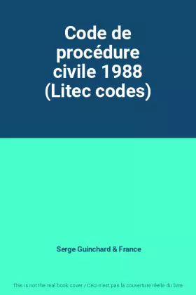 Couverture du produit · Code de procédure civile 1988 (Litec codes)