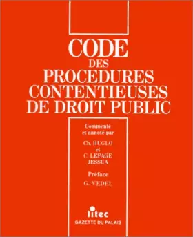 Couverture du produit · Code des procédures contentieuses de droit public, 1re édition (ancienne édition)
