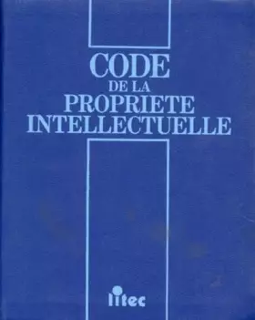 Couverture du produit · Code de la propriété intellectuelle 1996 (ancienne édition)