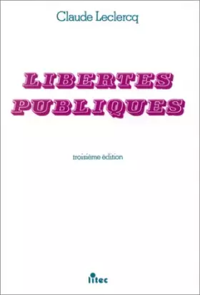 Couverture du produit · Libertés publiques (ancienne édition)
